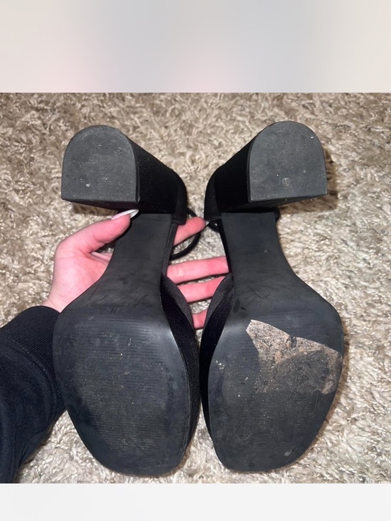 Steve Madden Agata black satin heels main image 1